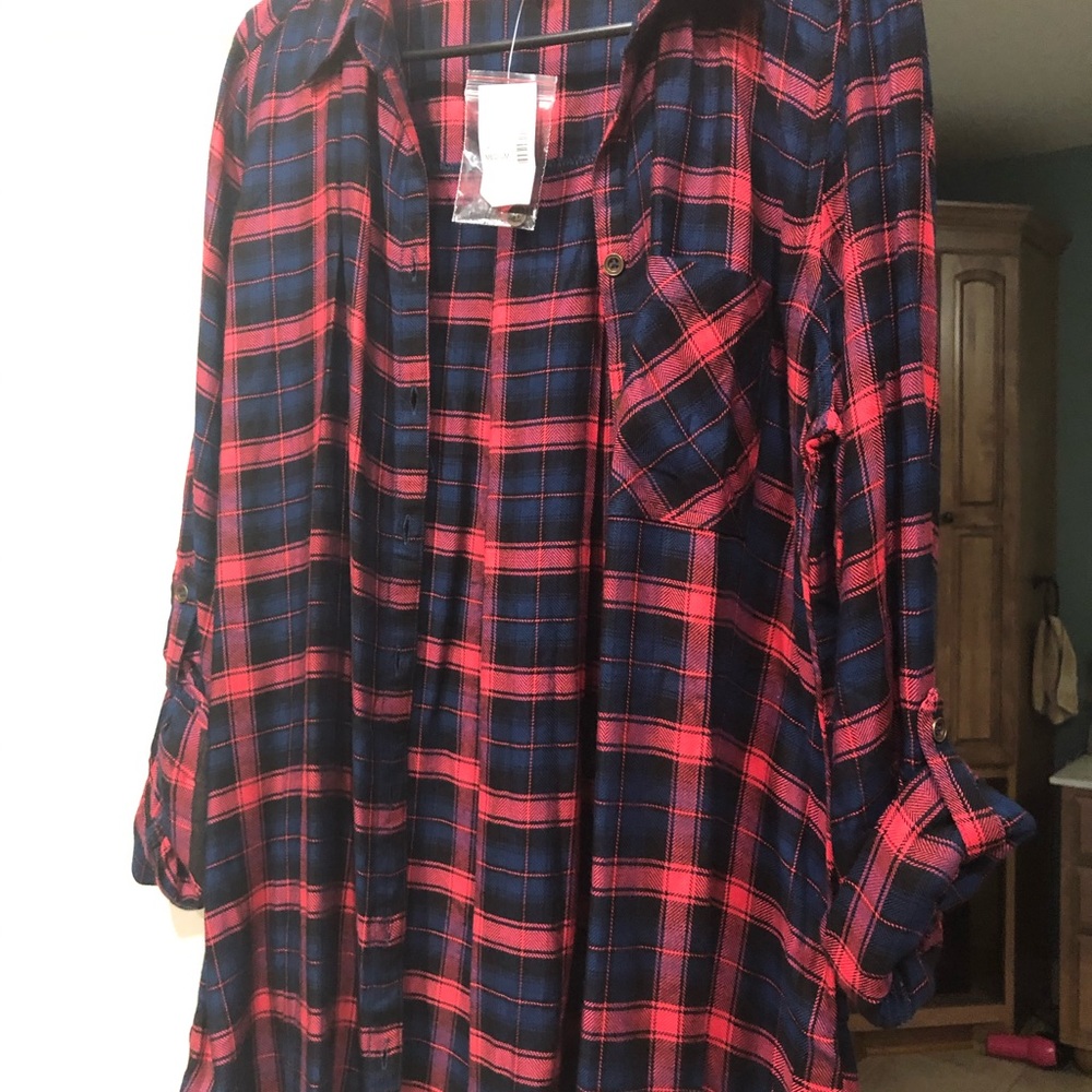 Plaid button up